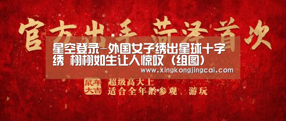星空登录-外国女子绣出星球十字绣 栩栩如生让人惊叹(组图)(图2) 星空直播