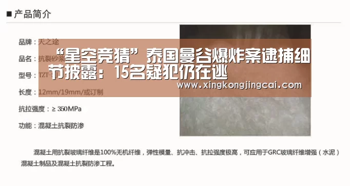 “星空竞猜”泰国曼谷爆炸案逮捕细节披露:15名疑犯仍在逃(图1) 星空官网